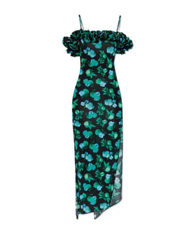 COPERNI RUFFLE-DETAIL MIDI DRESS