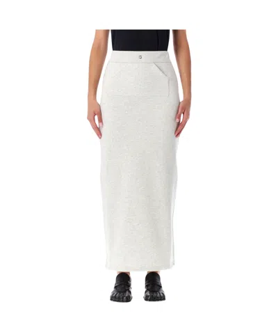 Coperni Grey Cotton Jogging Skirt In Animal Print