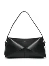 Coperni Belt Baguette Leather Shoulder Bag In Black