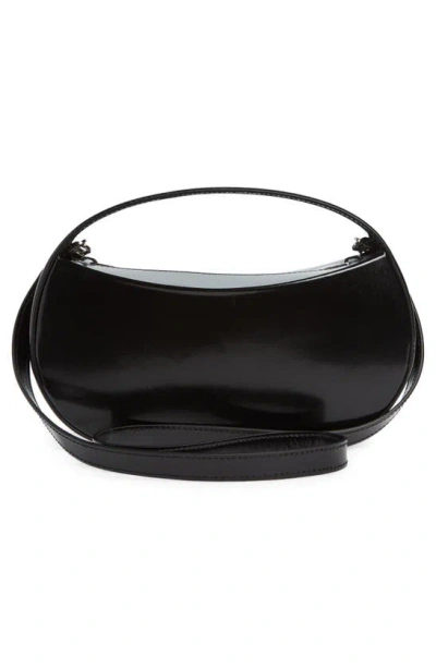 Coperni 'sound Swipe Small' Black Handbag With Logo Detail