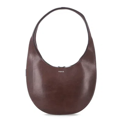 Coperni Small Swipe Leather Bag Brown Cow Lining Shoulder