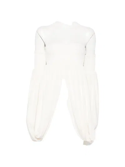 Coperni Smocked Off-shoulder Top In Multi