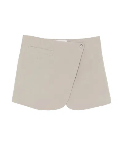 Coperni Snap Skirt In Beige