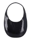 Coperni Curved Slim Handle Bag In Black