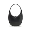 Coperni Mini Double Swipe Suede Gusset Bag In Black