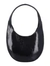 Coperni Curved Slim Handle Bag In Black