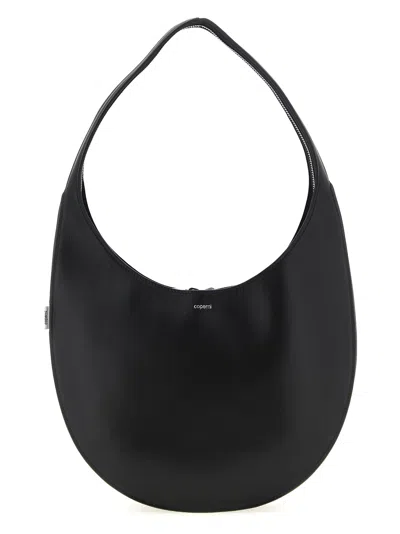 Coperni Soft Swipe Medium Shoulder Bag In Black