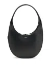 Coperni Soft Swipe Zip Shoulder Bag In Black
