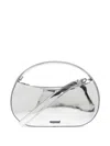 Coperni Zippered Shoulder Bag In Silver
