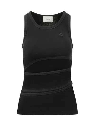 Coperni Spiral Cut Out Top In Black