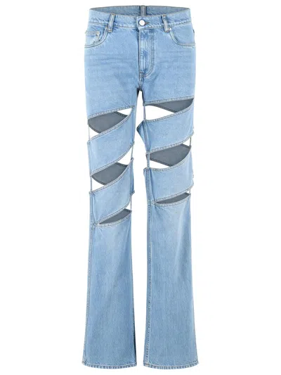 Coperni Trousers Blue And Green