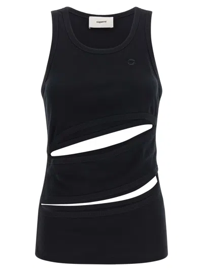 Coperni 'spiral' Tank Top In Black