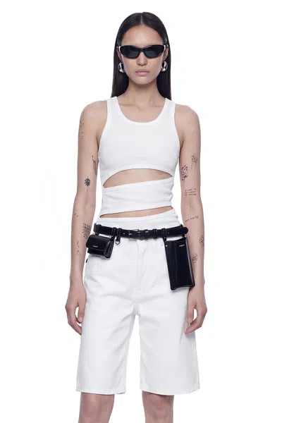 Coperni Spiral Tank Top In White