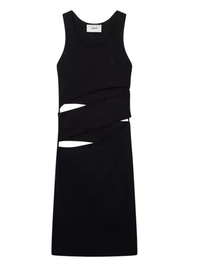 Coperni Spiral Tank Top Woman Black