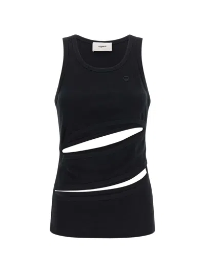Coperni Spiral Tank Top Woman Black