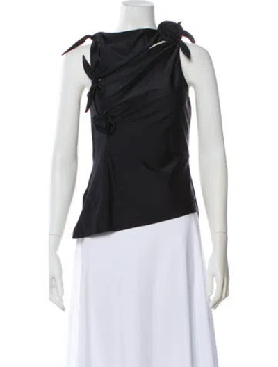 Pre-owned Coperni Square Neckline Sleeveless Top W/ Tags In Black