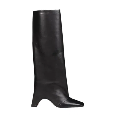 COPERNI BRIDGE 85MM LEATHER KNEE-HIGH BOOTS
