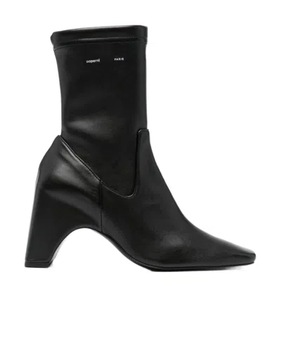 COPERNI SQUARE-TOED SHORT BOOTS