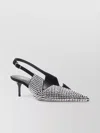 Coperni Crystal Embellished Star Cut Out Low Stiletto Shoes In Black
