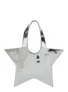 Coperni 'star' Metallic Mini Handbag With Embossed Logo Lettering On The Front And Mirrored Effect In Metallic