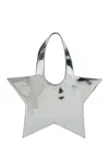 Coperni Star Metallic Mini Handbag With Embossed Logo Lettering On The Front And Mirrored Effect In Leather  In Multicolor