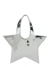Coperni Star Metallic Mini Handbag With Embossed Logo Lettering On The Front And Mirrored Effect In Leather 