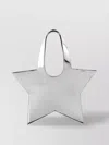 Coperni Star Metallic Mini Handbag With Embossed Logo Lettering On The Front And Mirrored Effect In Leather 