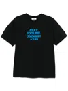 Coperni Hunger Crew Neck Graphic Print T-shirt In Black