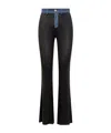 Coperni Denim-detailed Jersey Flared Pants In Black