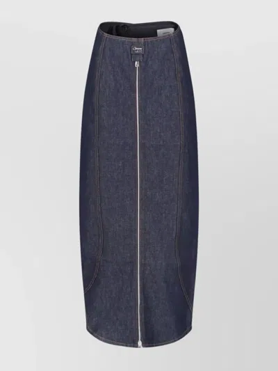Coperni Stitching Detail Knee Length And Midi In Blue
