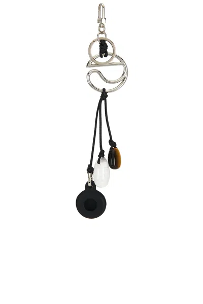 Coperni Stone Key Chain In Metallic