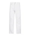 Coperni Straight Leg Logo Plaque Pants In Neutral