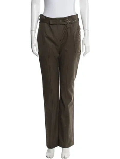 Pre-owned Coperni Straight Leg Pants In Green
