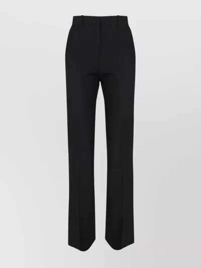 Coperni Straight Tailored High-waisted Trousers In Black