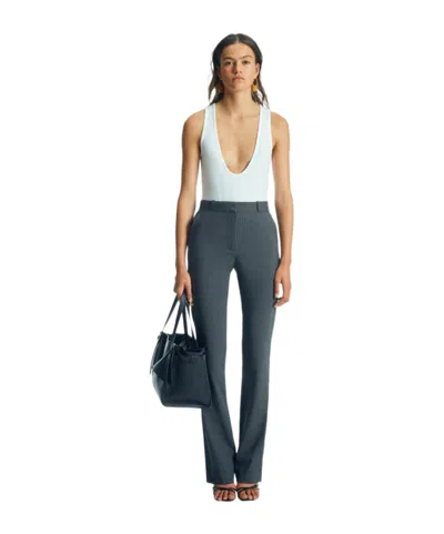 Coperni Straight Wool Casual Pants In Black