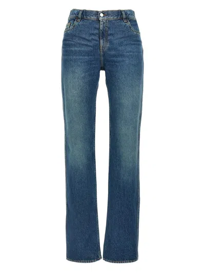 Coperni Strap Jeans In Blue