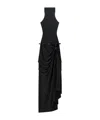 Coperni Strapless Dress With A Neckline In Black