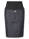 Coperni Stretch Fabric Midi Skirt