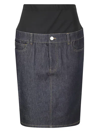 COPERNI COPERNI STRETCH FABRIC MIDI SKIRT