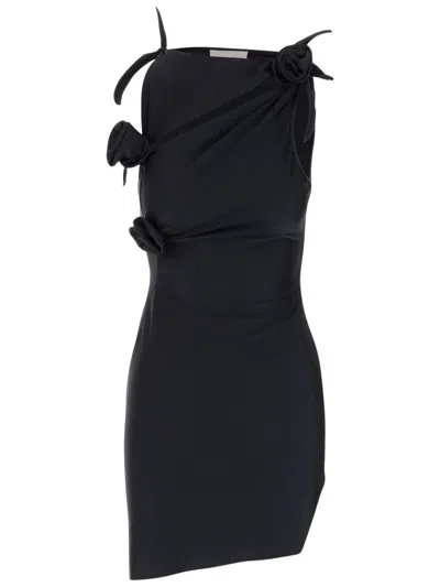 Coperni Stretch Jersey Dress With Roses