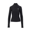 Coperni Black Tight High Neck Long Sleeve T-shirt