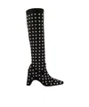 Coperni Stretch Knee-length Boots In Black