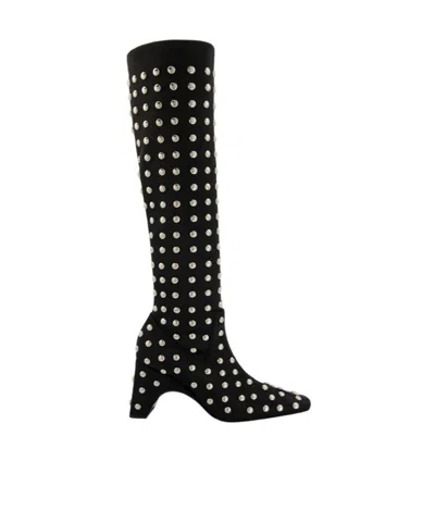 Coperni Stretch Knee-length Boots In Black