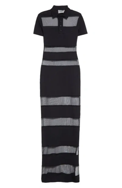 COPERNI COPERNI STRIPE SHEER POLO DRESS