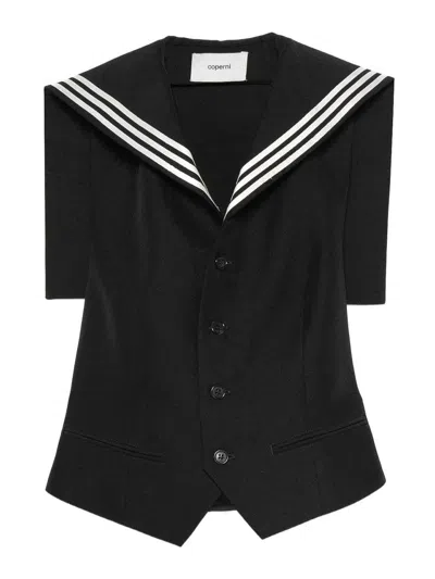 COPERNI STRIPED COLLAR VEST