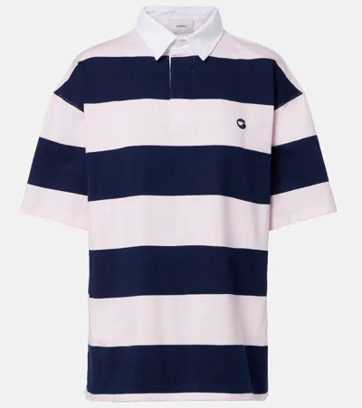 Coperni Striped Cotton Polo Shirt In Multi