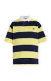 Coperni Striped Cotton Polo Top