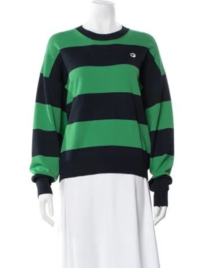Pre-owned Coperni Striped Crew Neck Sweatshirt In Multi