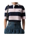 Coperni Striped Polo In Black