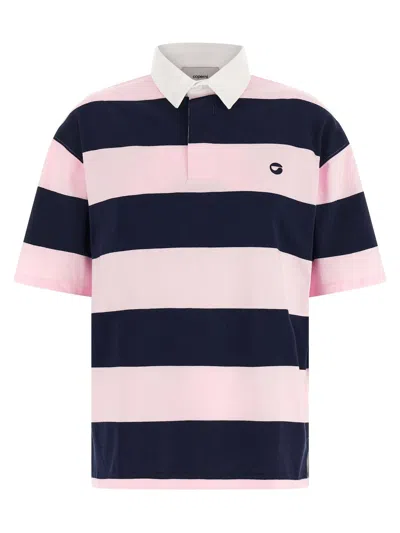 Coperni Striped Organic Cotton Polo Shirt In Multi